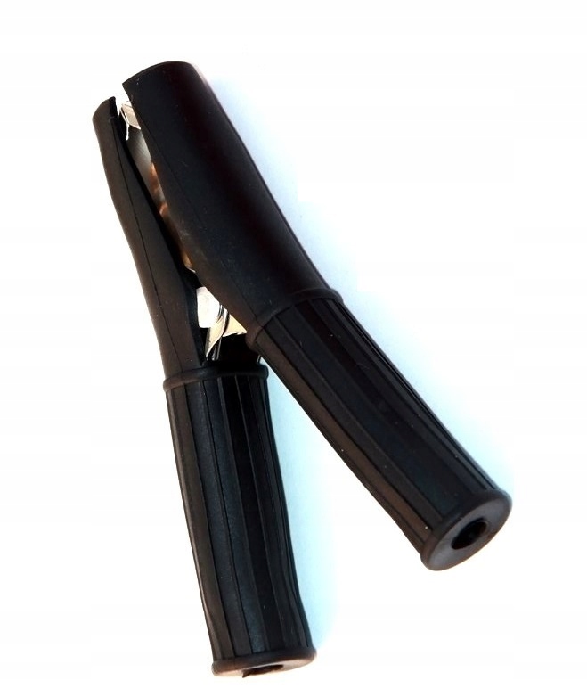 

Zaciski Uchwyty Izolowane Krokodylek Czarny 30A