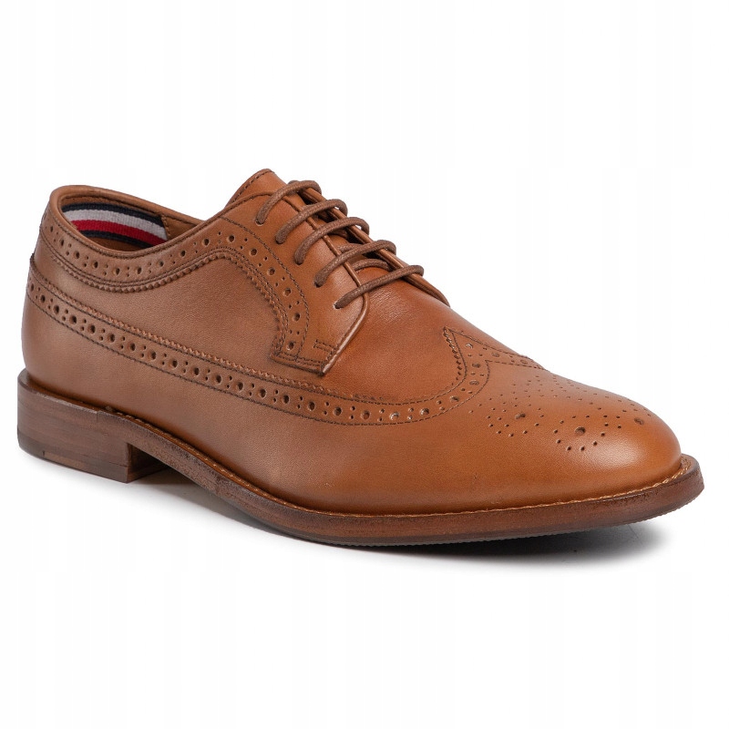 Tommy Hilfiger pánské polobotky Washed Leather Brogue Shoe R 40