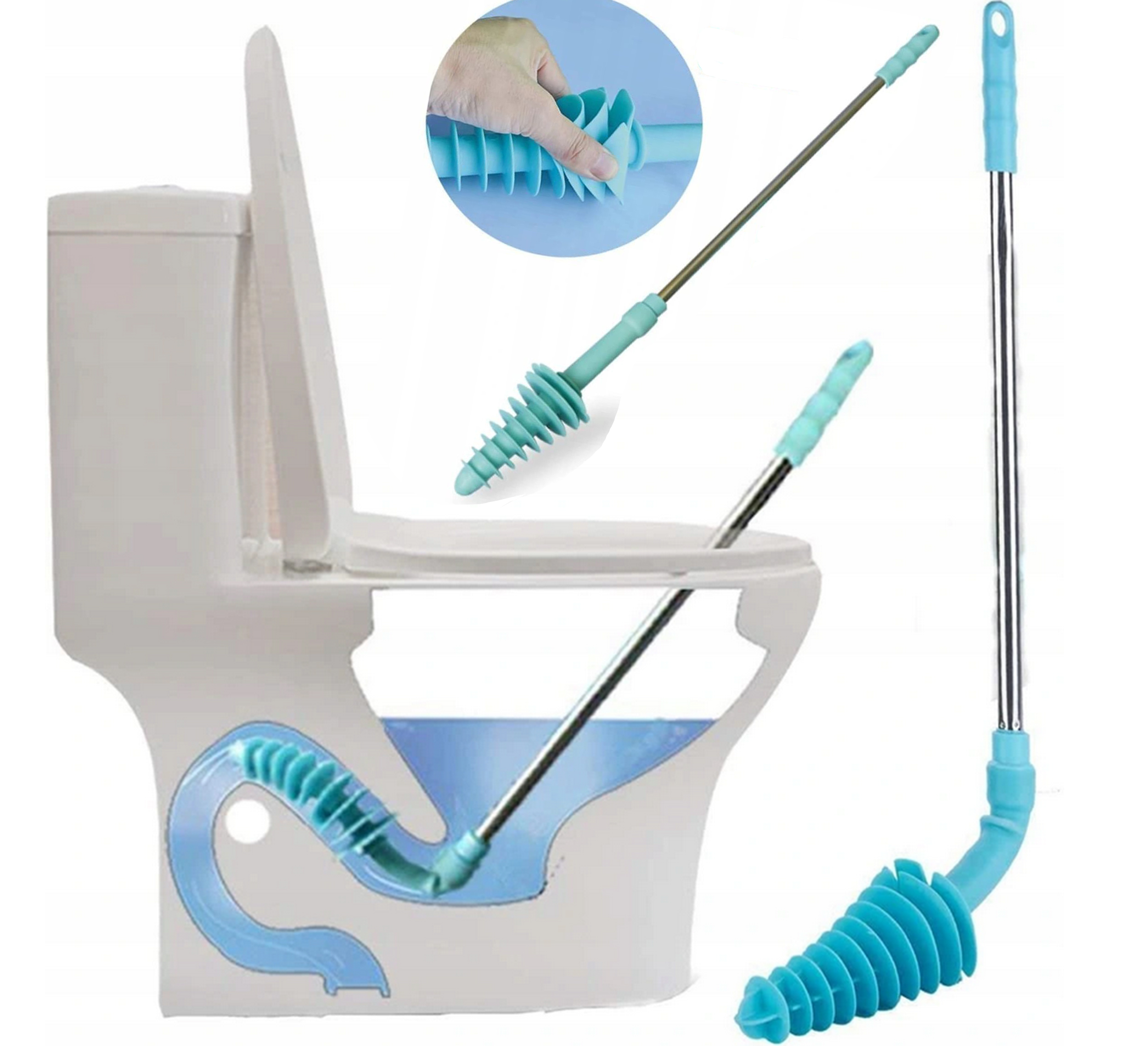 

Przepychacz Żmijka Udrażniacz Do Rur Wc Zlewu