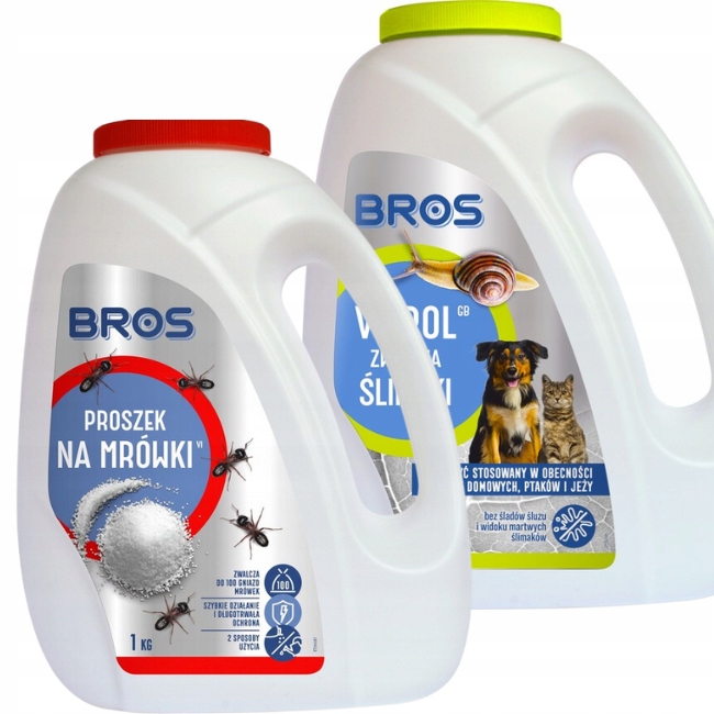 

Vitrol Na Ślimaki 1KG+PROSZEK Na Mrówki 1KG Bros