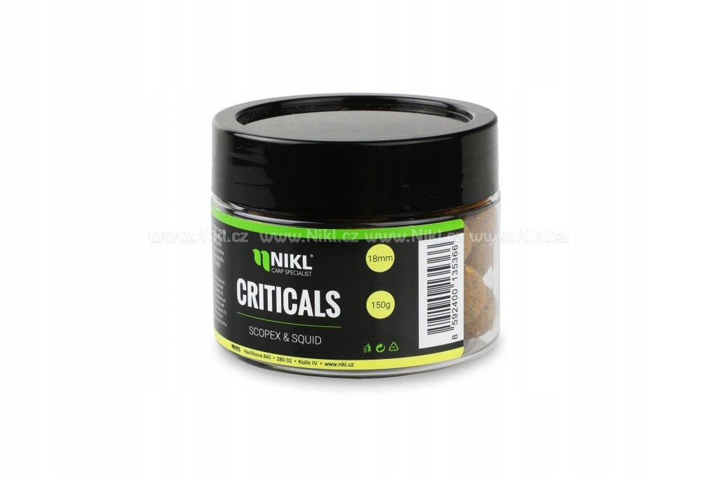 3x Nástraha Proteinové kuličky Scopex Oliheň Squid 18mm 150g Karel Nikl