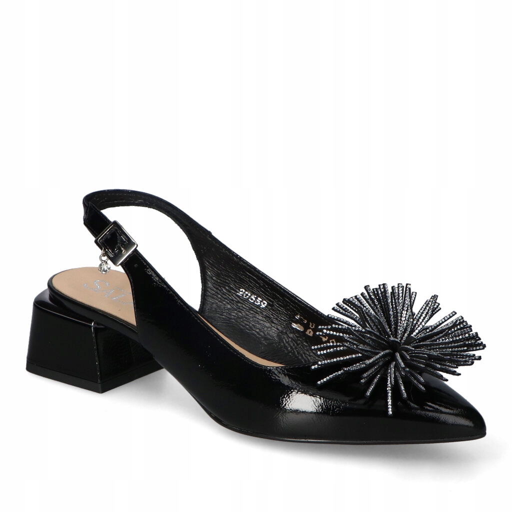 Sandály Sala 20659/676 Černý lak 38