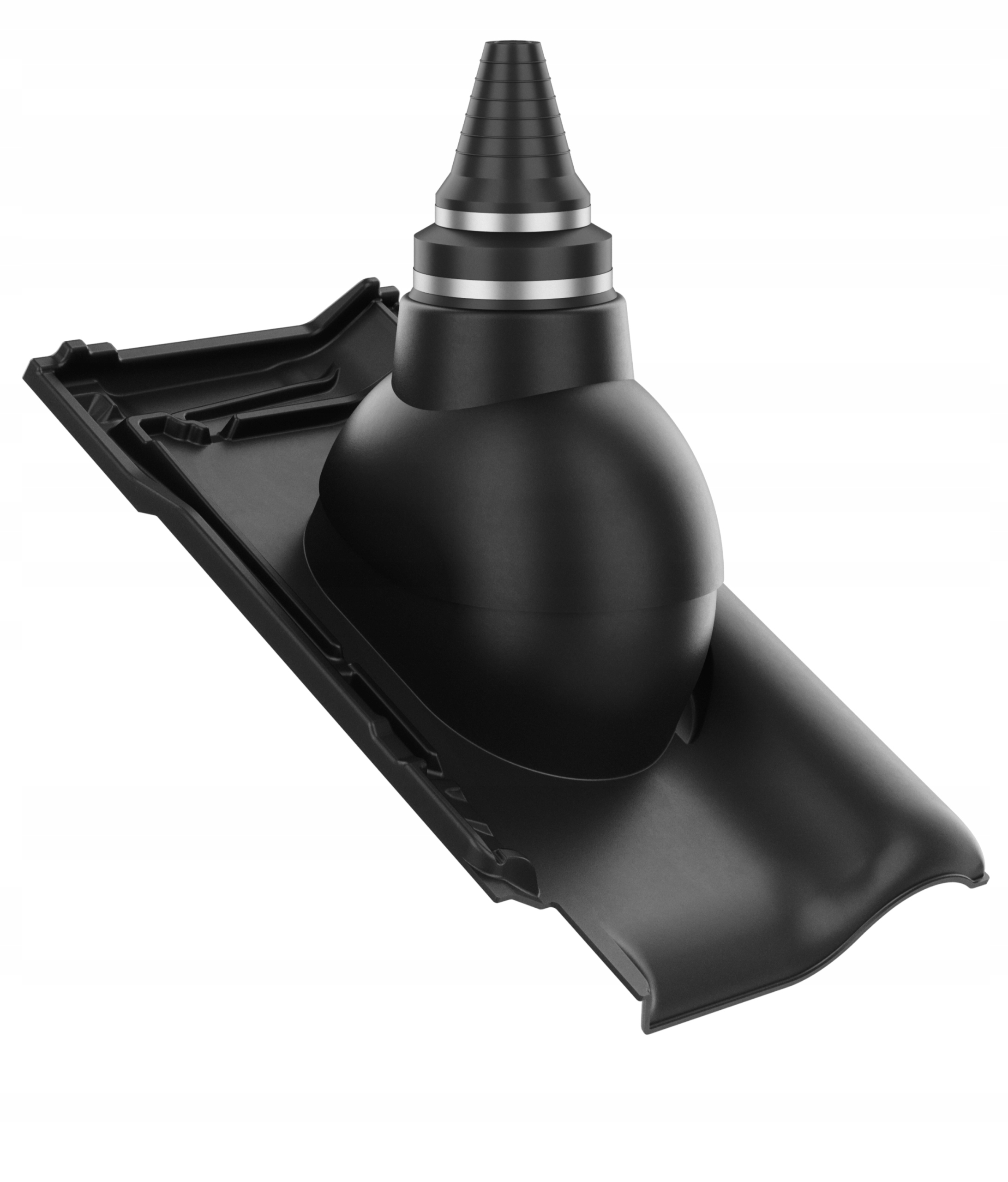 Anténní průchod těsného střešního průchodu Creaton Titania Černý