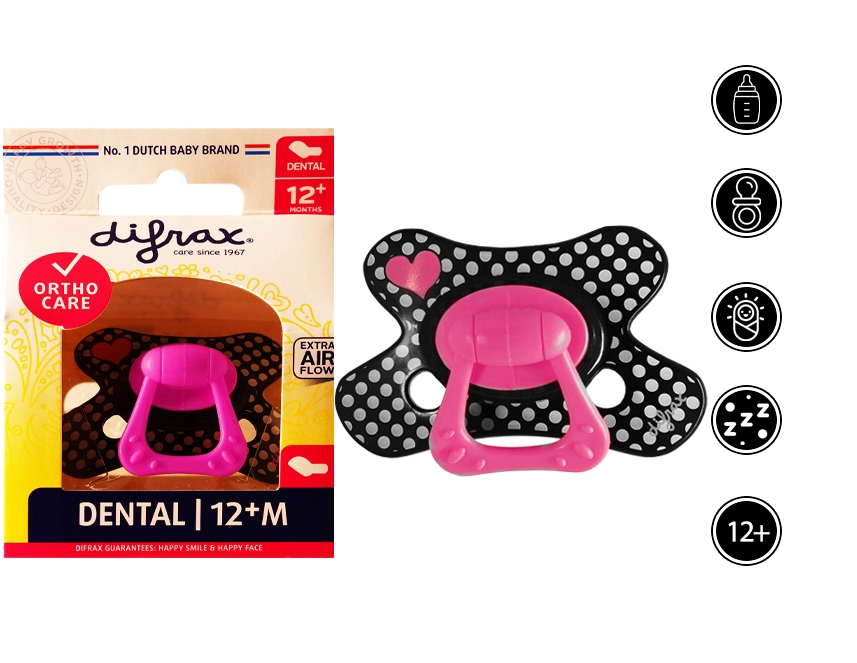 SMOCZEK DYNAMICZNY ORTODONTYCZNY DIFRAX 12+ m Marka Difrax