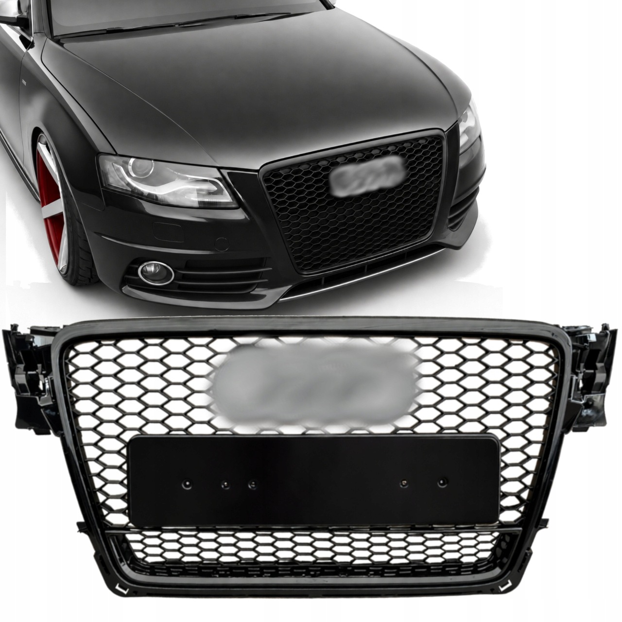 Atrapa nárazníku Grill Audi A4 B8 08-11R Rs Look Quattro Medová Plástev Hq
