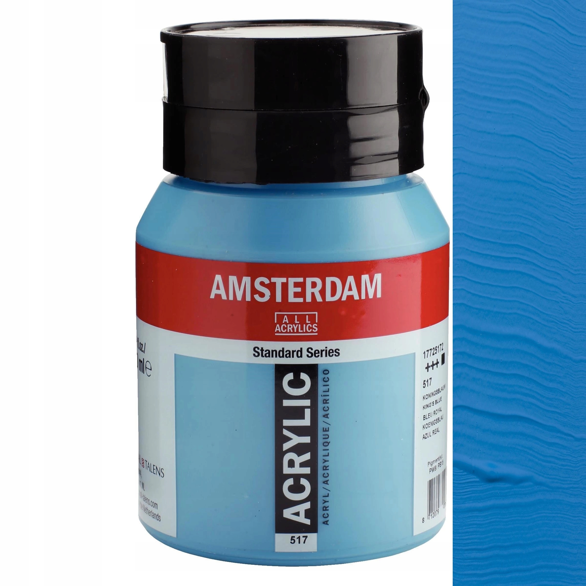 Barva akrylová Talens Amsterdam Světle Modrá Královská 500 ml. č. 517