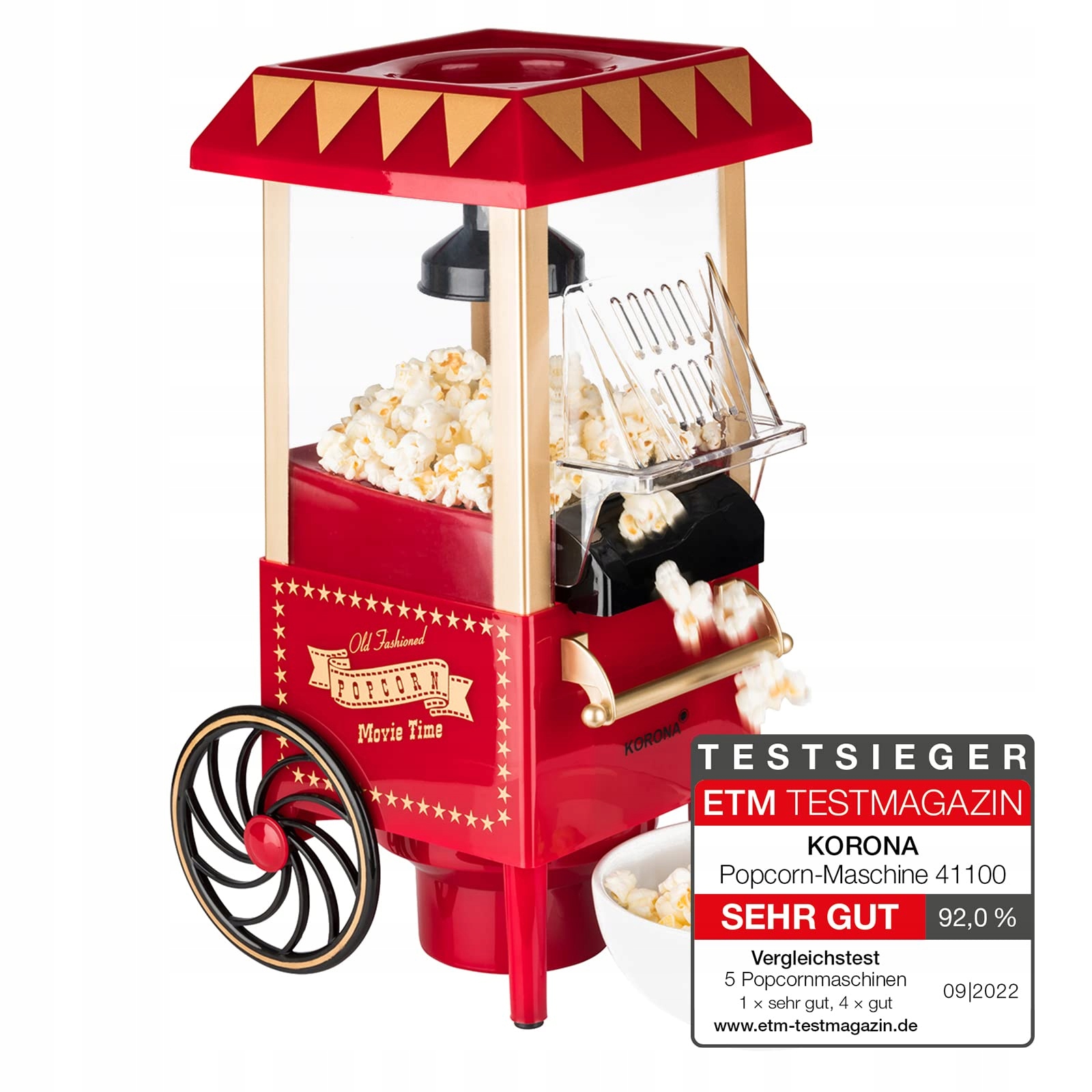 Zařízení na popcorn Korona 41100 červené 1200 W