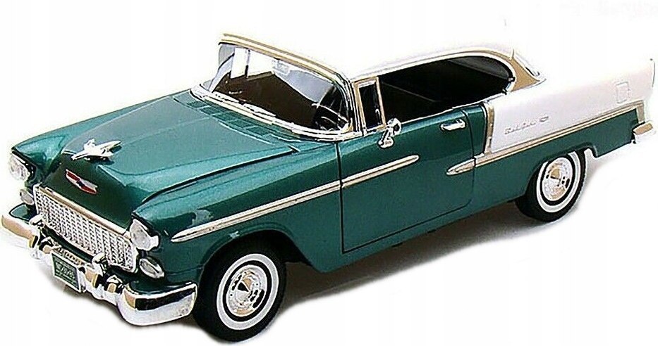 Chevrolet Bel Air Coupe 1955 1:18 Motormax 73185 zelená