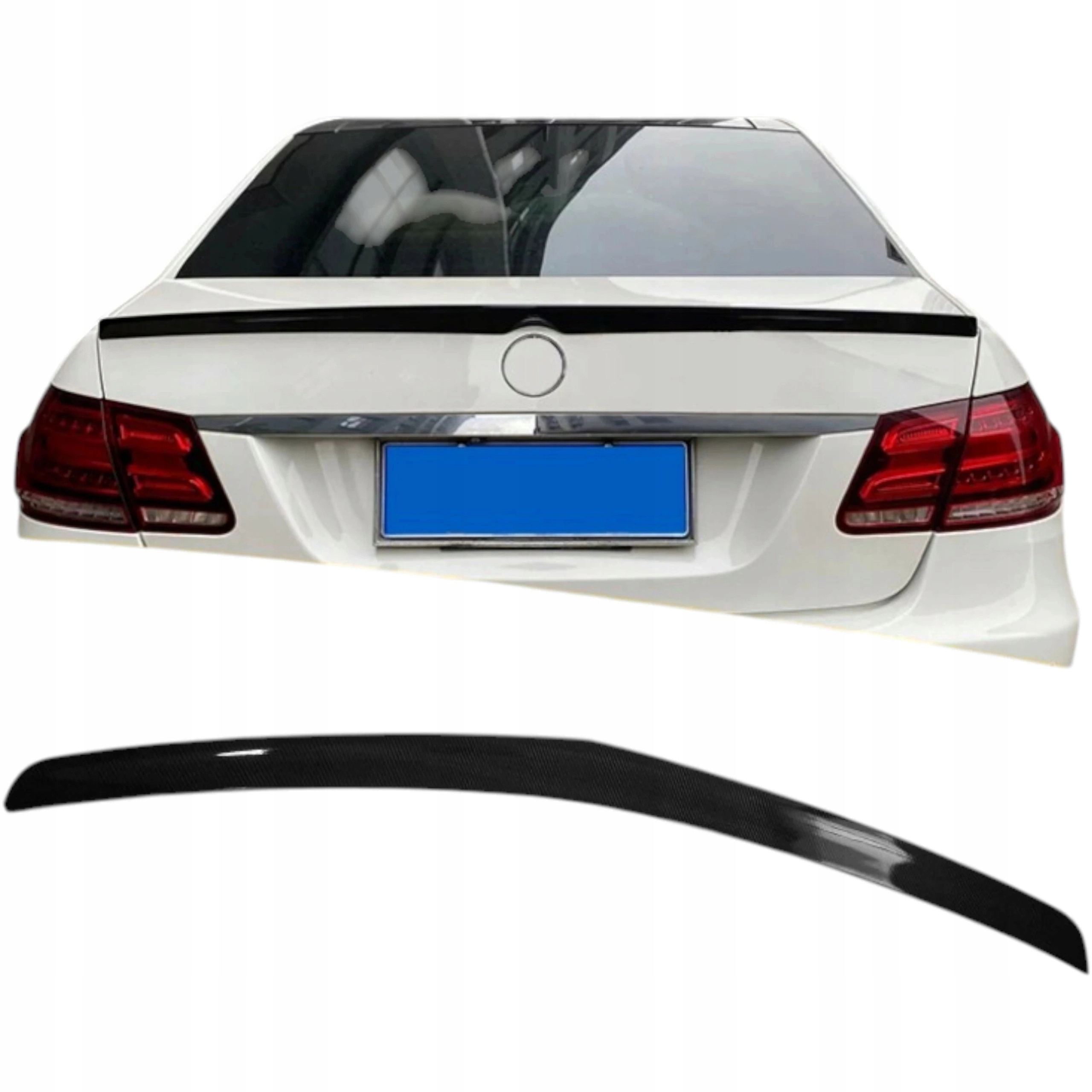 Mercedes W212 08-16 spoiler na klapku černý lesk Amg Style s Abs