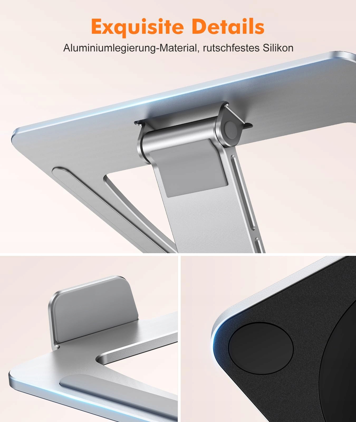 EOIWUY Stojak Na Laptopa Regulowany Ergonomiczny Wentylowany — miniatura 7