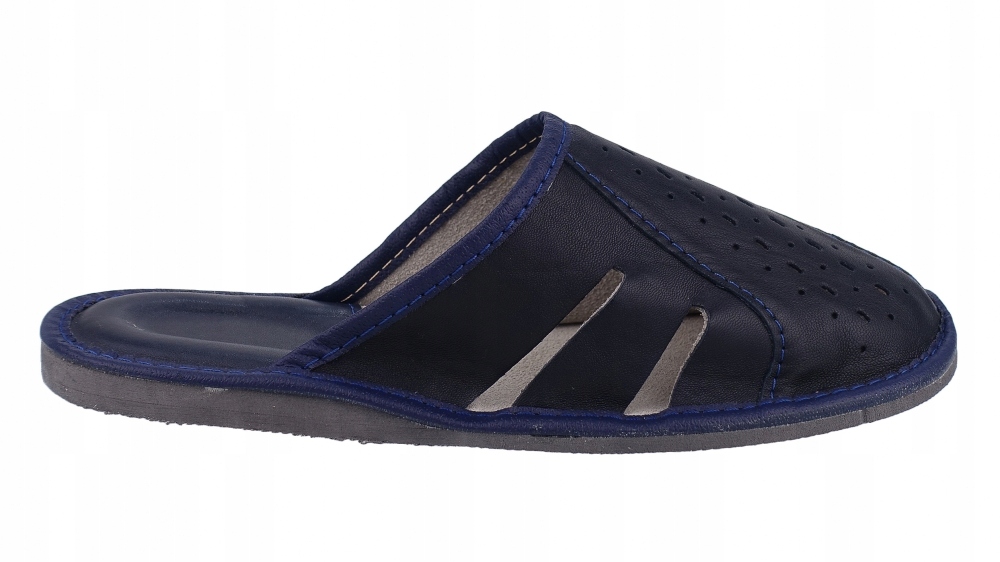 PANTOFLE GÓRALSKIE MĘSKIE KLAPKI ZE SKÓRY 111 *45 Kod producenta 7182