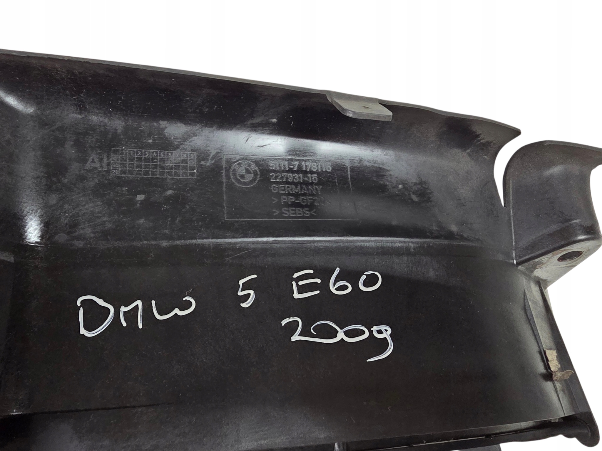 BMW E60 luftführung lenkrad Zufuhr luft ORG. 7178116