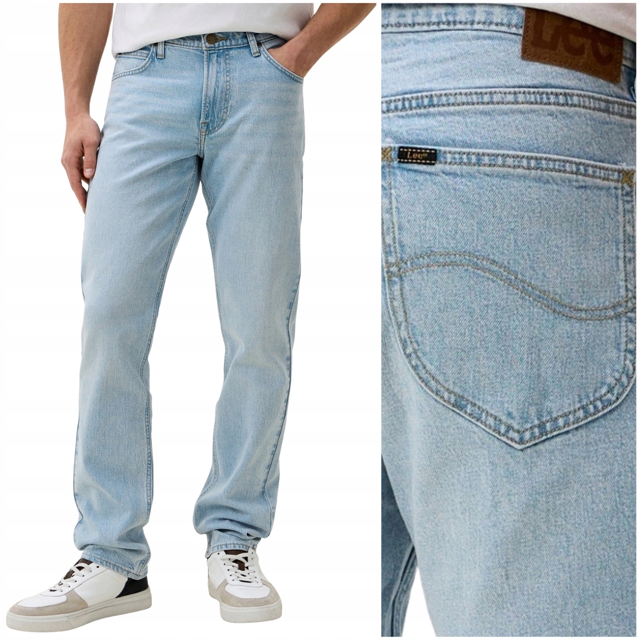 Lee West relaxed straight Stone Brook jednoduché džínové kalhoty W32 L32