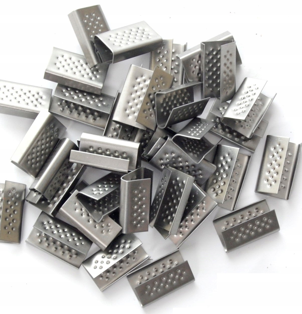 Plechové Spony kovové pro pásky 16 mm 2500 ks