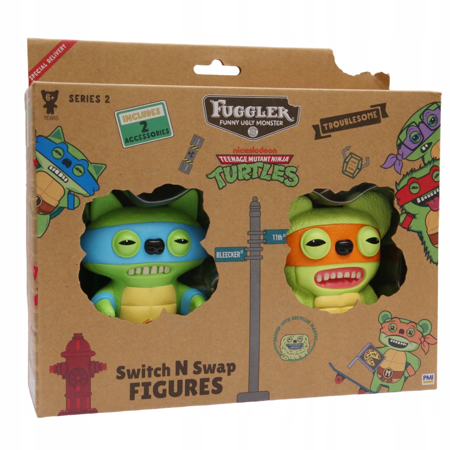 Fuggler S2 Swap & Style Figures 2 Pack (leonardo & Michelangelo)