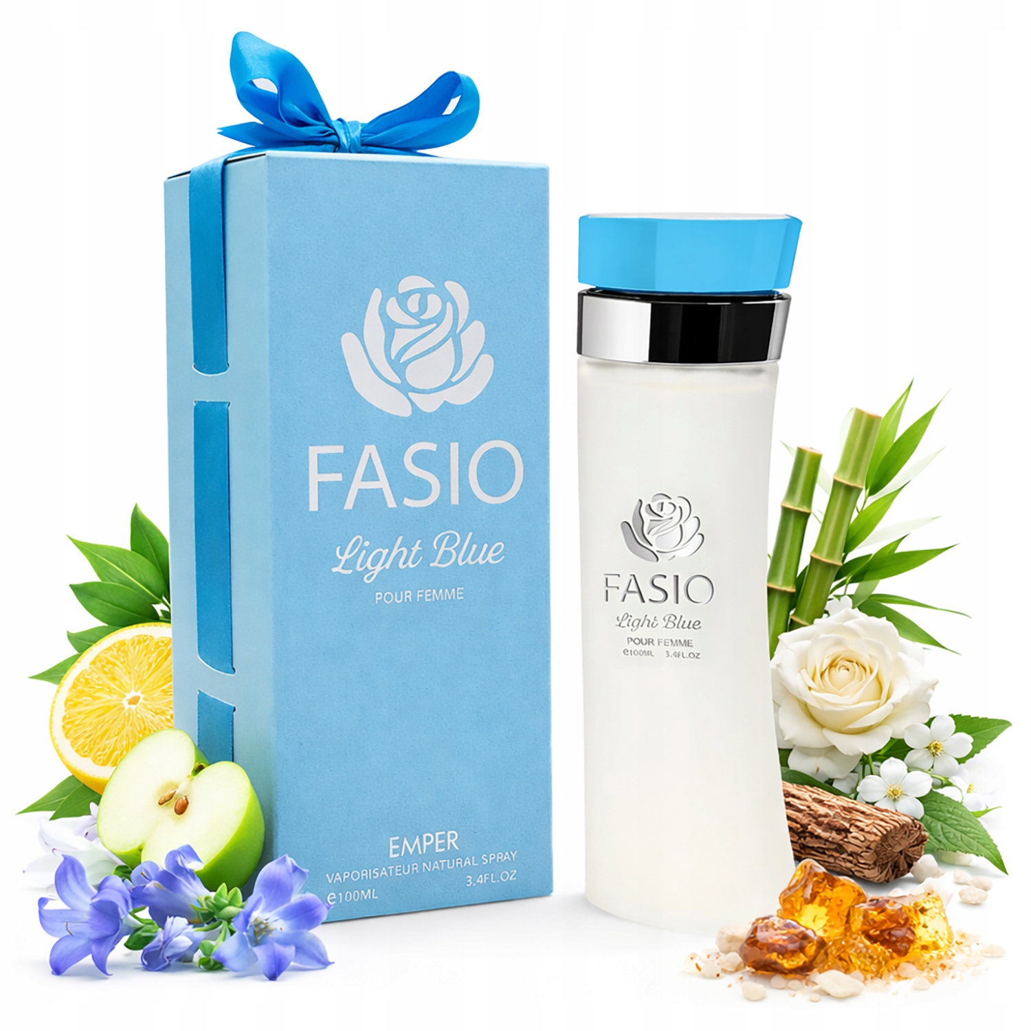 Perfumy Damskie Arabskie Emper Fasio Light Blue Woda Perfumowana 100 ml