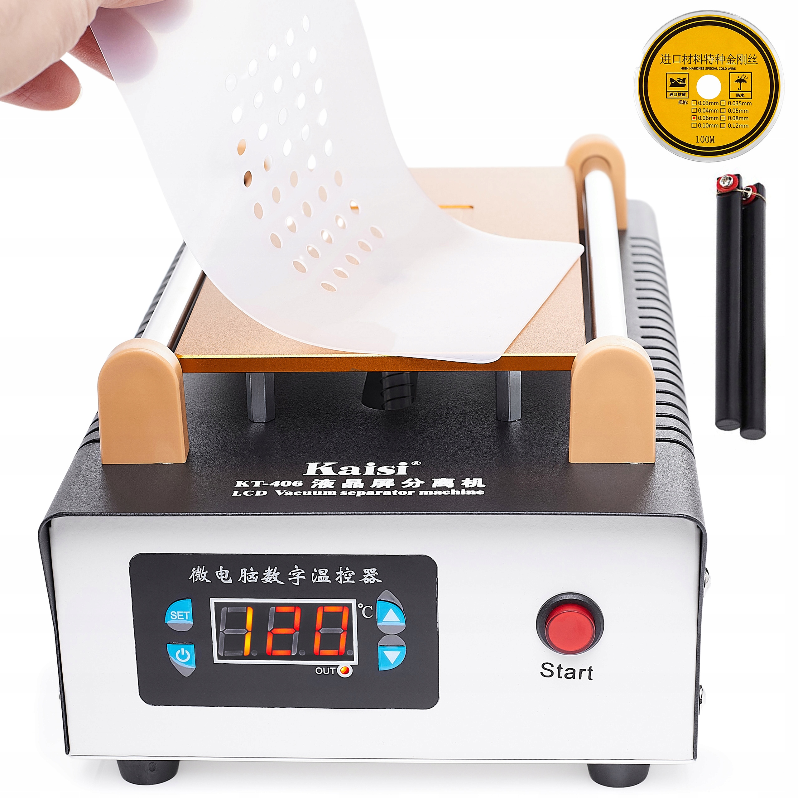 Separator Podgrzewacz Z Ssakiem Próżniowym Do LCD Drut Molibdenowy Uchwyt