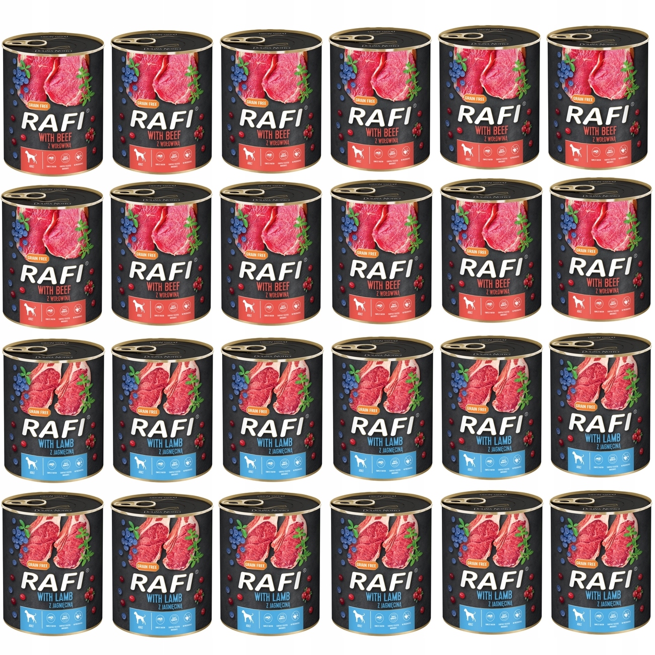 Rafi Plechovka MIX 2 Příchutí 24X800G
