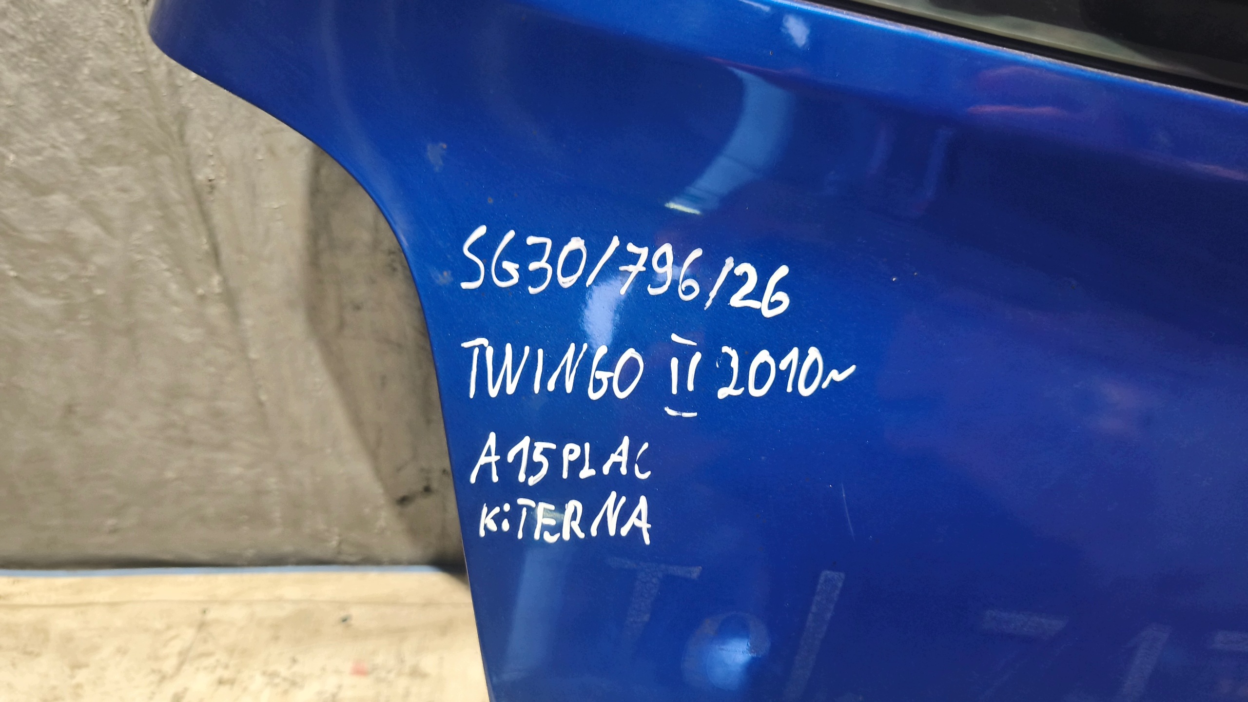 trunk door boot RENAULT TWINGO II 2010r K: TERNA
