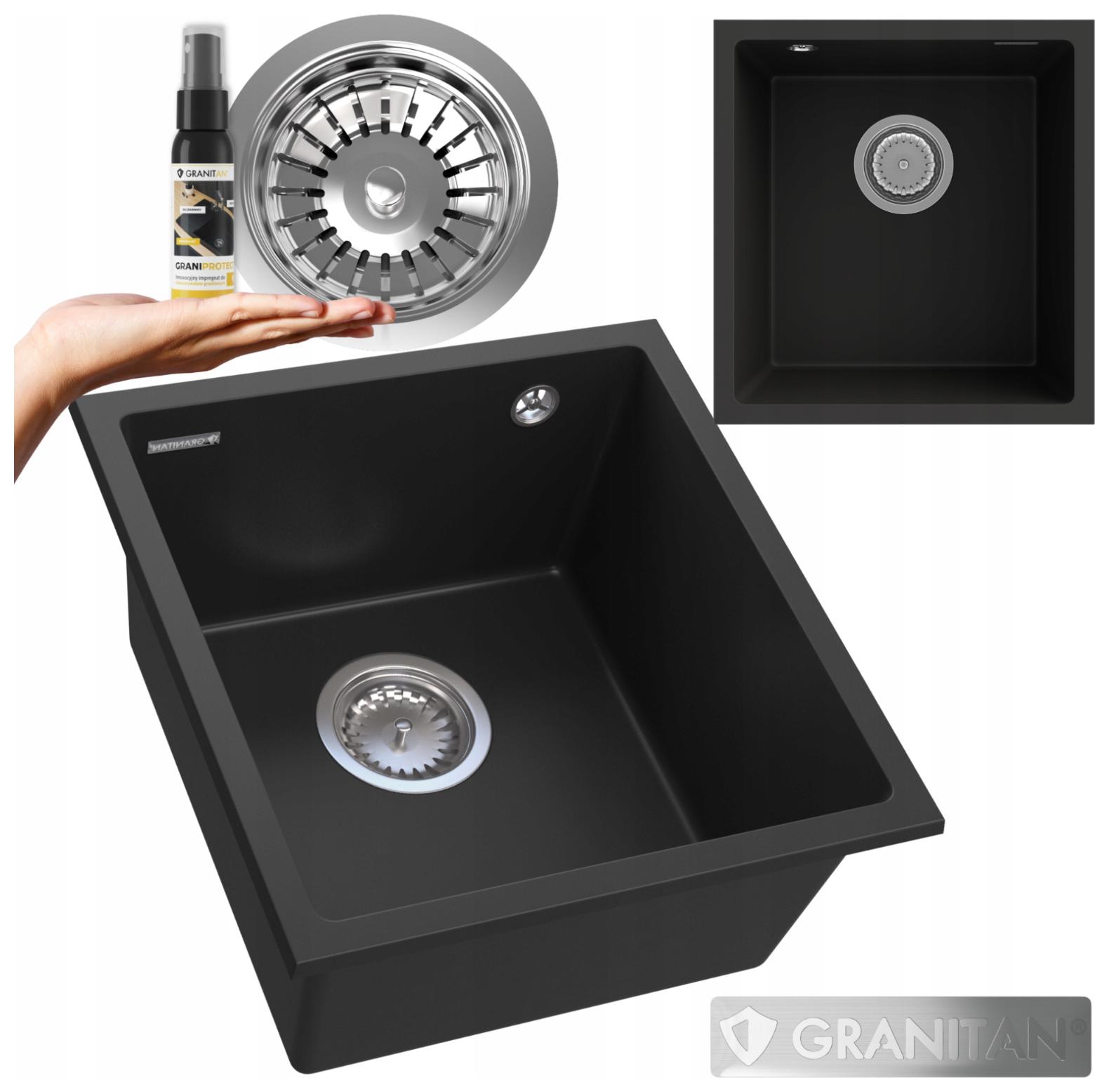 Granitový podvěsný dřez Mini 45 Dřez Sada 3v1 do kuchyně