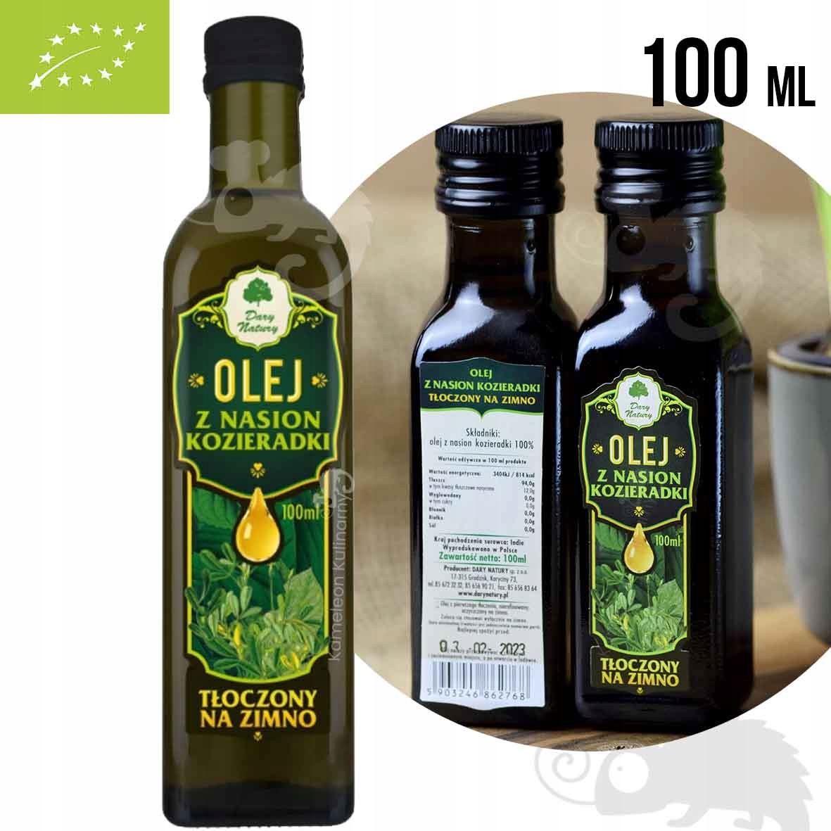 

Olej Z Nasion Kozieradki eko bio 100ml Dary Natury
