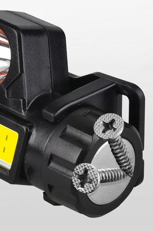 LATARKA CZOŁOWA LAMPKA Z MAGNESEM COB MINI REFLEKTOR NA GŁOWĘ CZOŁÓWKA USB Kod producenta LATARKA 1394