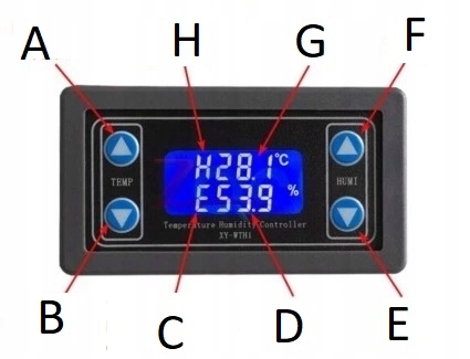 REGULATOR WILGOTNOŚCI TEMPERATURY STEROWNIK Rodzaj sterownik