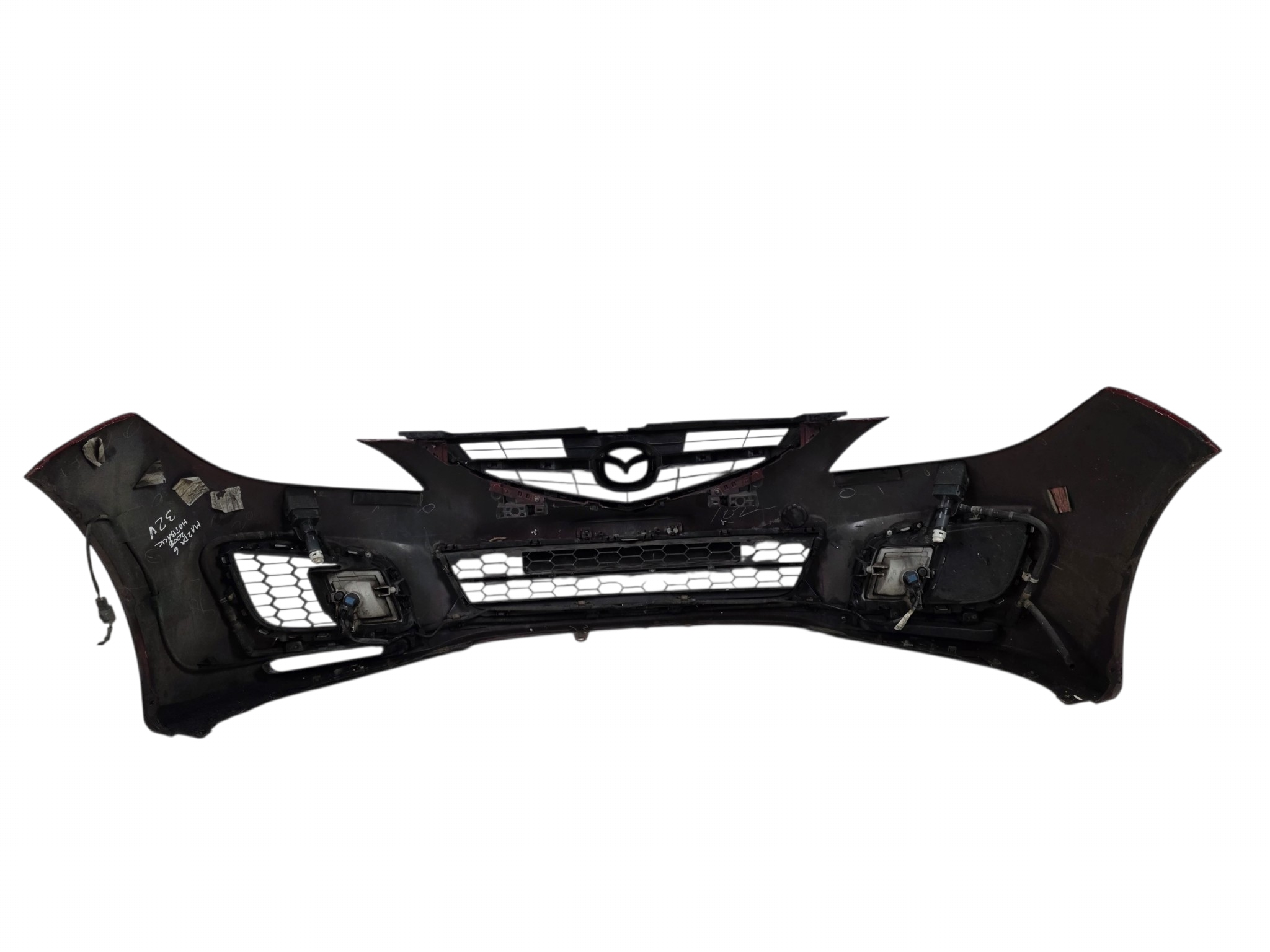 MAZDA 6 VI GH 2008 front bumper complete washers original. 32V