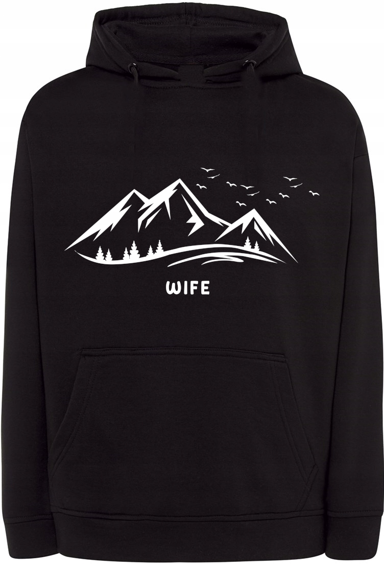 Valentýnská Mikina s potiskem Manželka Hory vel. 3XL