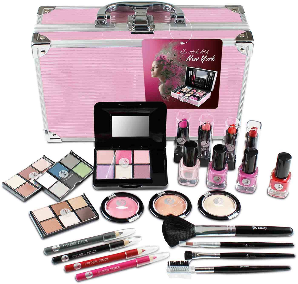 2K MISS PINKY BORN TO BE PINK NEW YORK KUFEREK Z KOSMETYKAMI