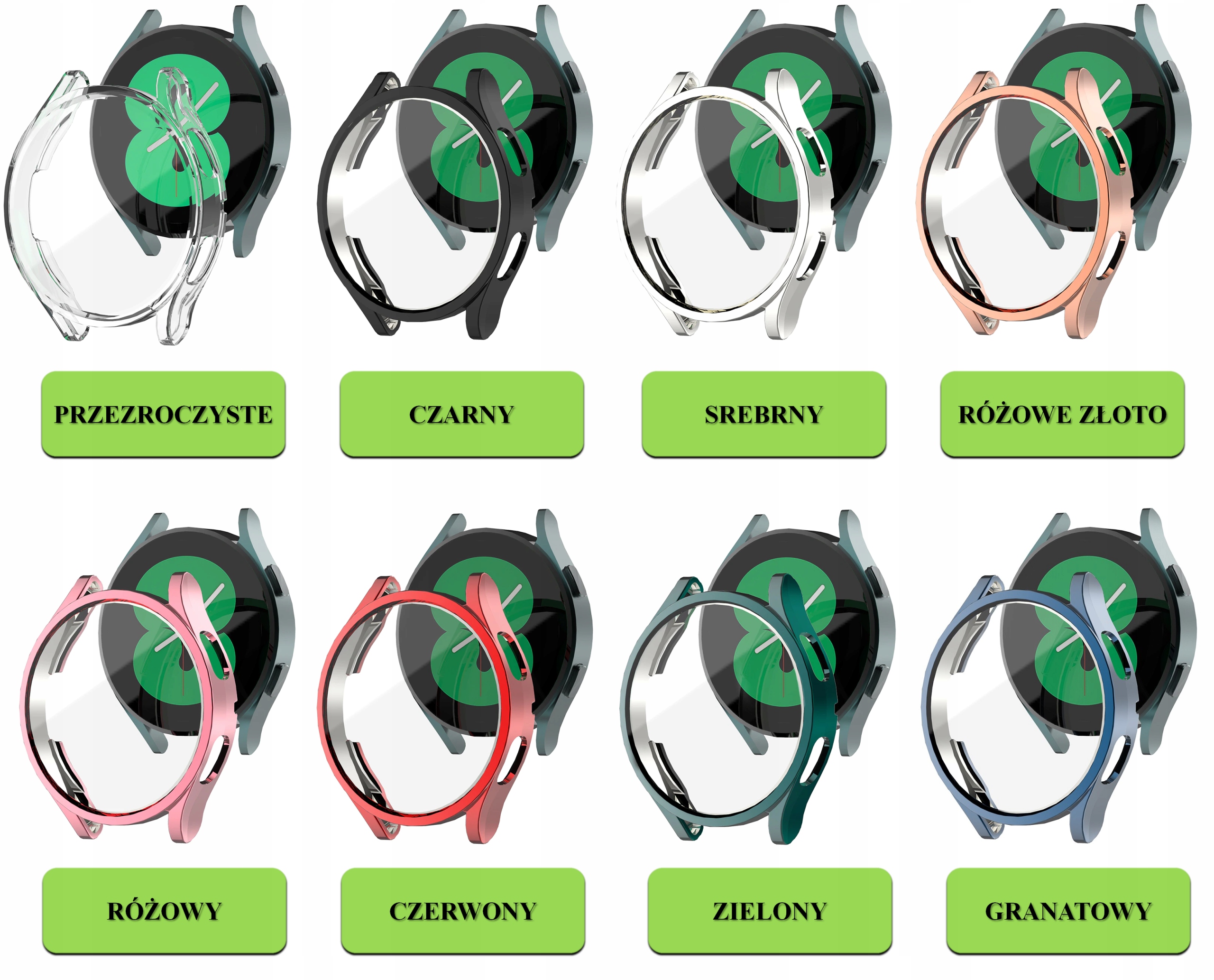 ETUI CASE 2w1 DO SAMSUNG GALAXY WATCH 4 / 5 44mm | DUŻY WYBÓR KOLORÓW EAN (GTIN) 5904921117036