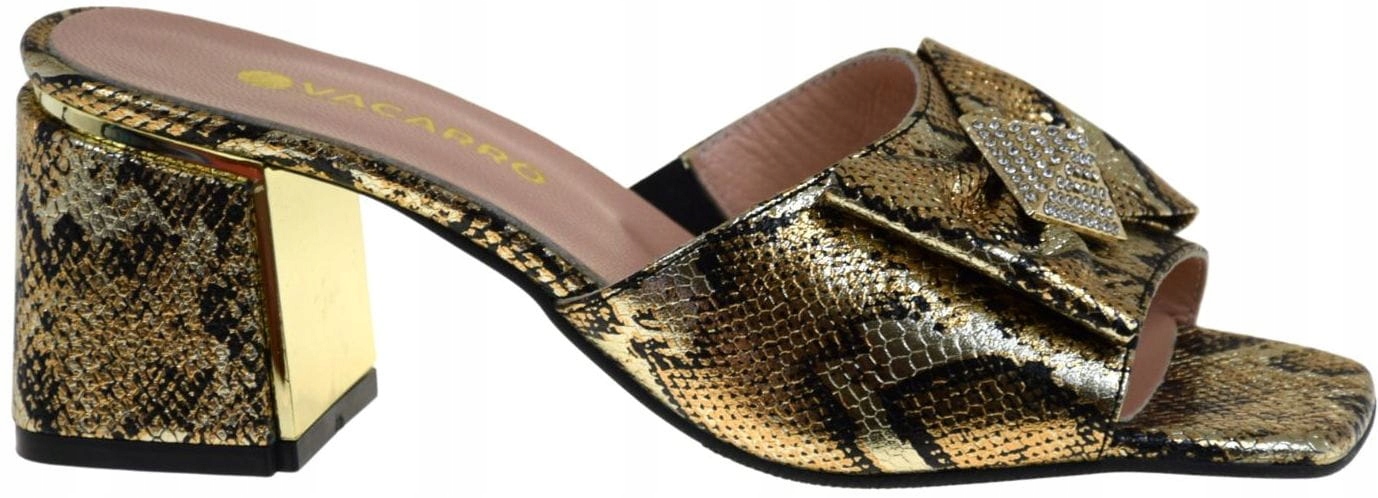 Zlaté elegantní nazouváky Vacarro 107 0061 VEL.37