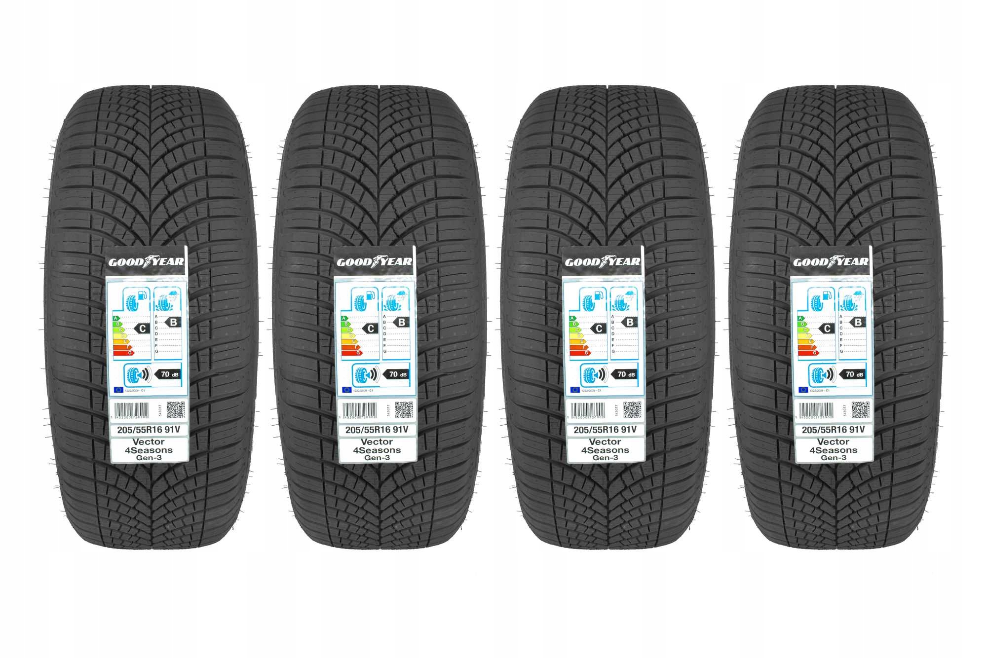 

4 Opony 205/55R16 Goodyear Vector 4Seasons G3