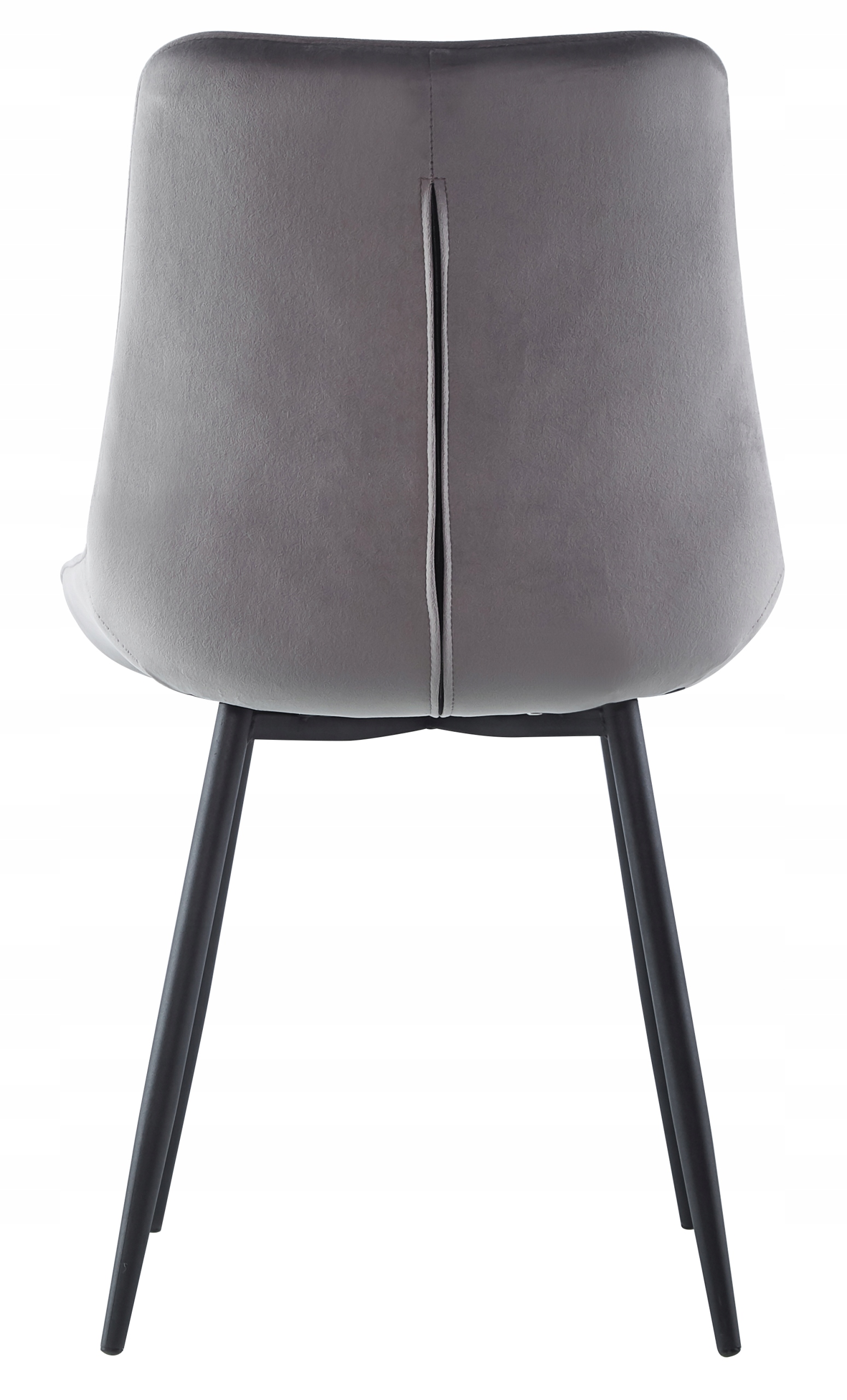 KRZESŁO TAPICEROWANE WELUROWE VELVET SZARE 017 Wysokość mebla 86 cm