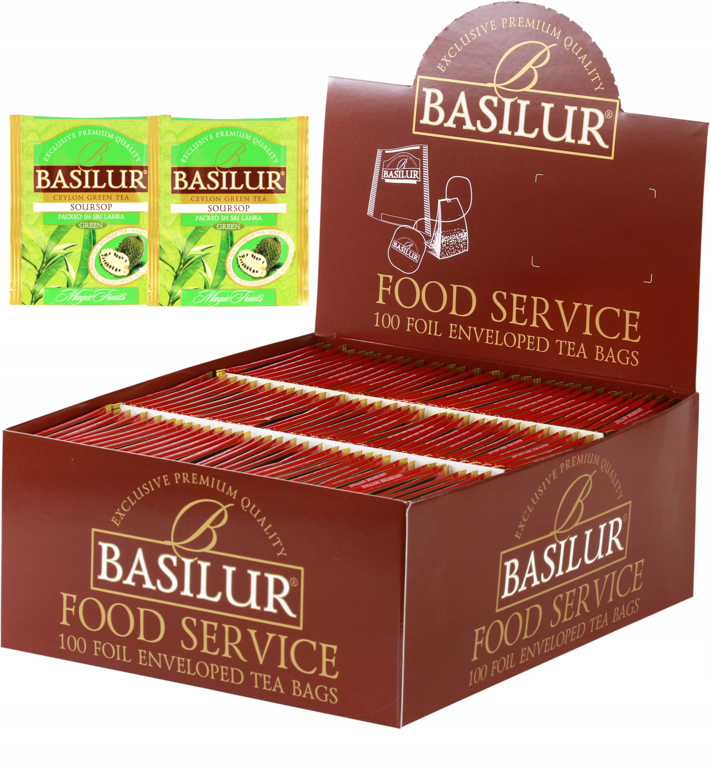 Levně Čaj zelený Basilur Soursop expresní Graviola HoReCa 100 ks