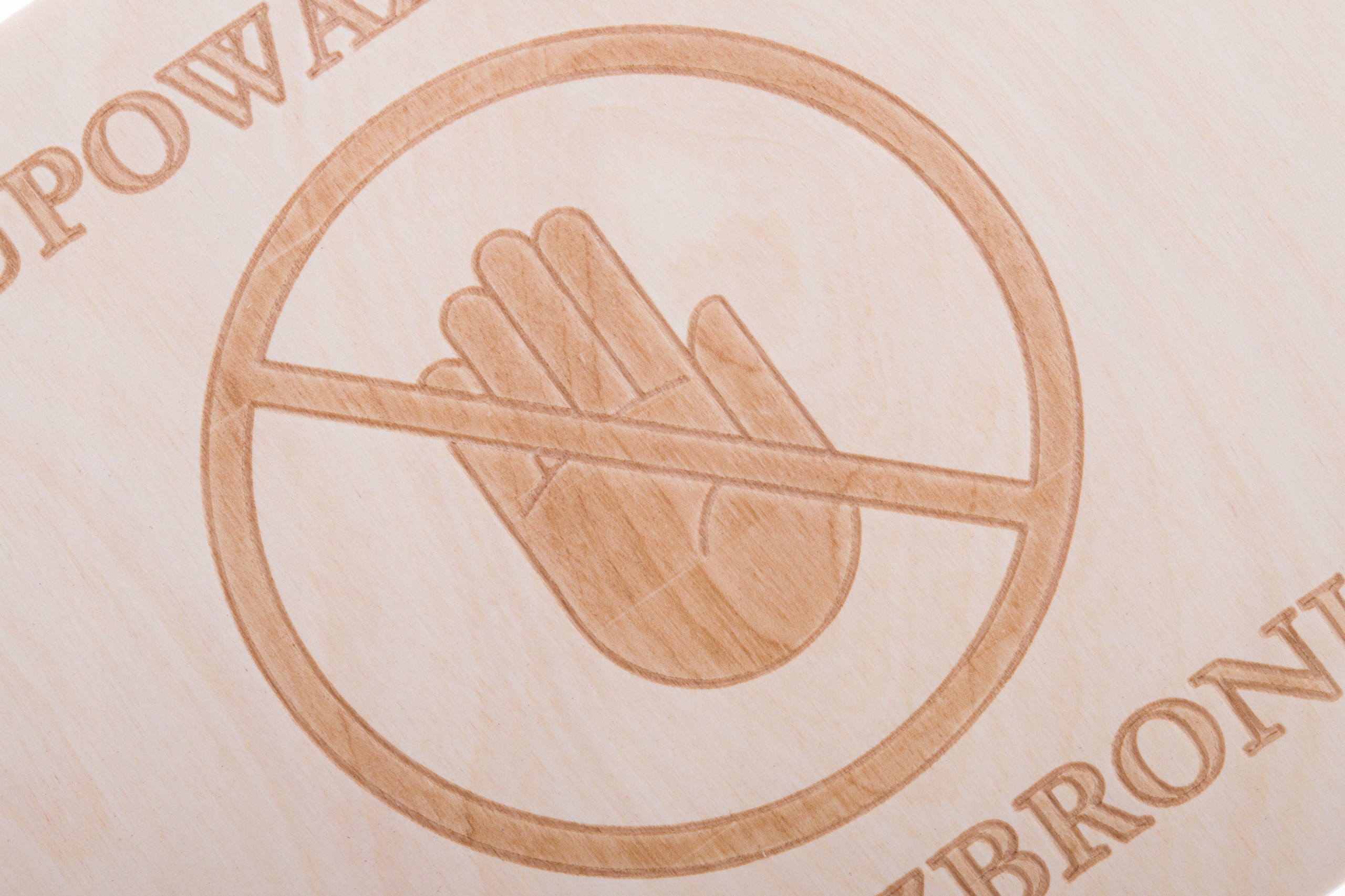 NIEUPOWAŻNIONYM WSTĘP WZBRONIONY - Tabliczka - OW Kod producenta TDW