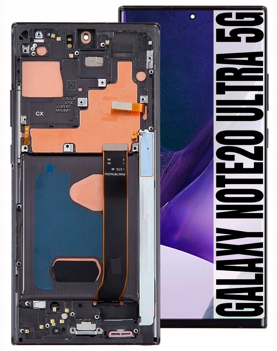 Displej Pro Samsung Galaxy Note 20 Ultra 5G Oled LCD Obrazovka Rámeček