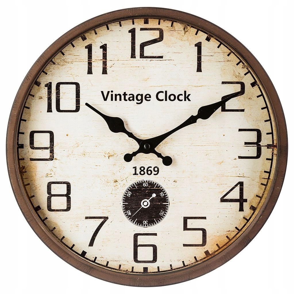 

Zegar Retro Vintage Loft 30 cm