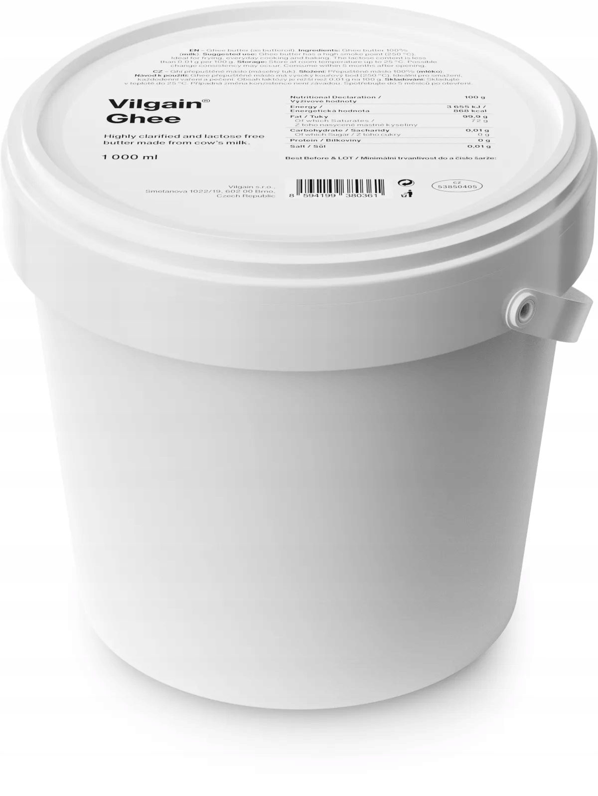 Masło klarowane Ghee 1000 ml Vilgain