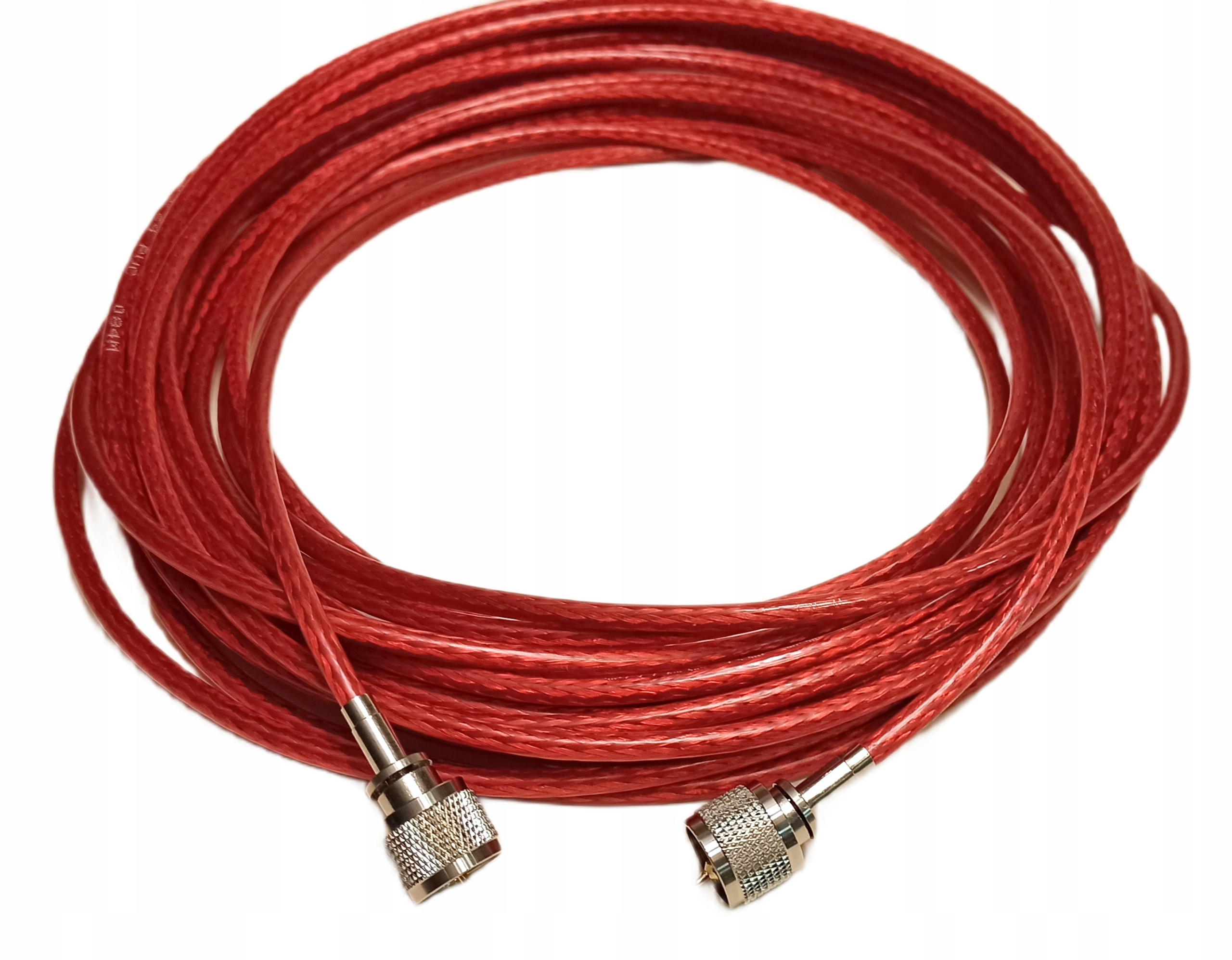 10 m z wtykami UC1 kabel RG58 Red Satec