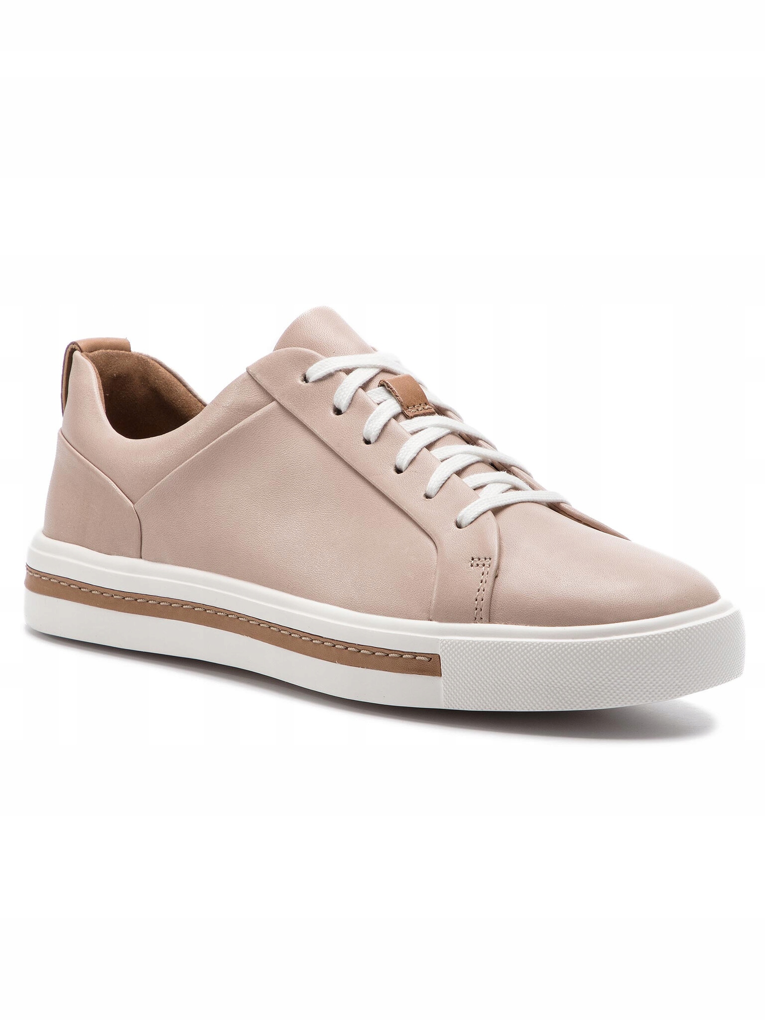 Clarks Sneakersy Un Maui Lace 261401674 Blush Leather