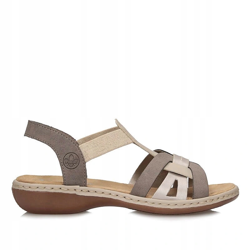 Dámské sandály Rieker 65918-64 béžové, béžové, nazouvací