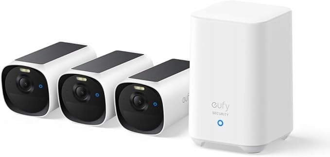 Sada eufy Security eufyCam E40 solární se 3 kamerami a Homebase 2