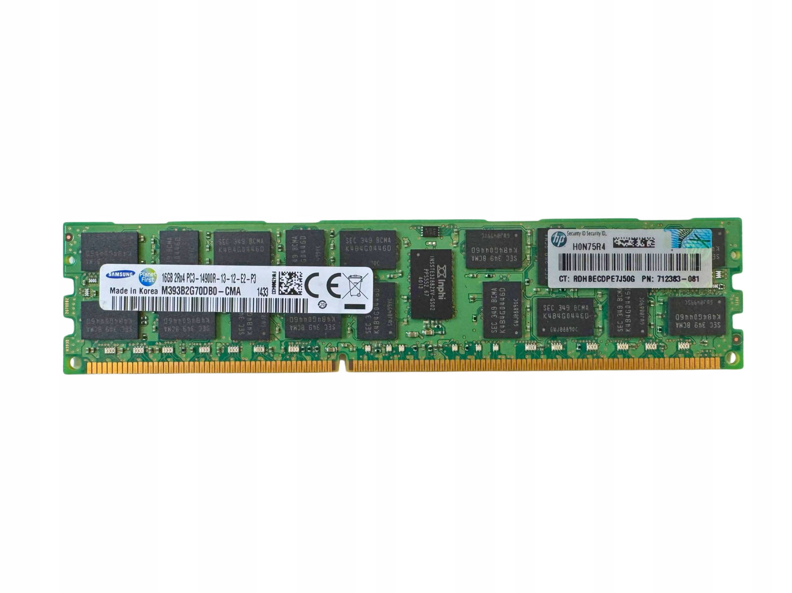 Pamięć RAM Samsung 16GB 2Rx4 1866MHz DDR3 RDIMM M393B2G70DB0-CMA