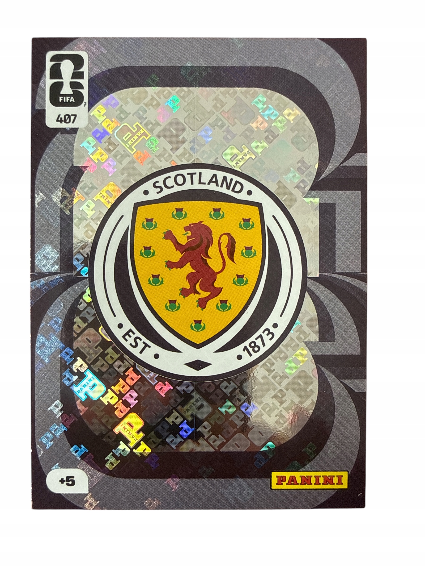 Fifa World Cup America 2026 Panini Scotland 407 Team Crest Logo