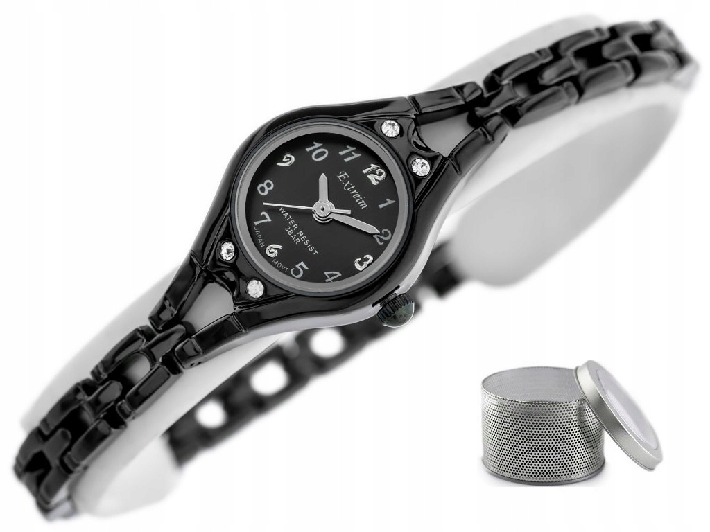 

Zegarek damski Extreim cyrkonie cyfry + Box Grawer