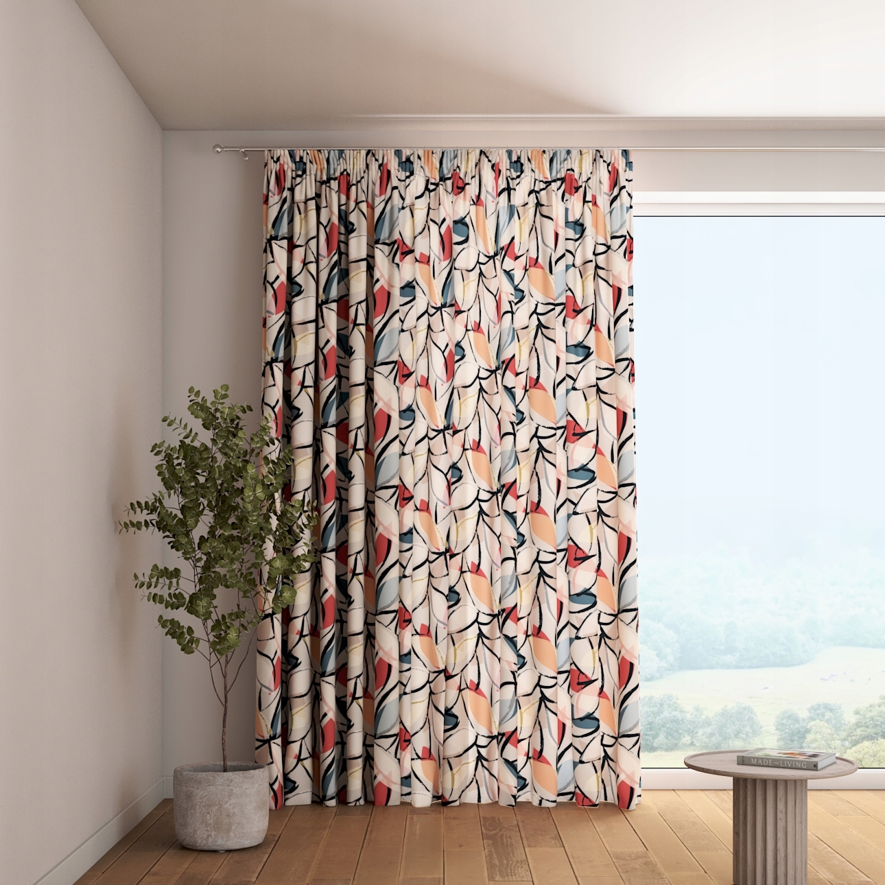 Dekoria Závěs na nařasovací pásce 1 ks 130x260 cm vícebarevný