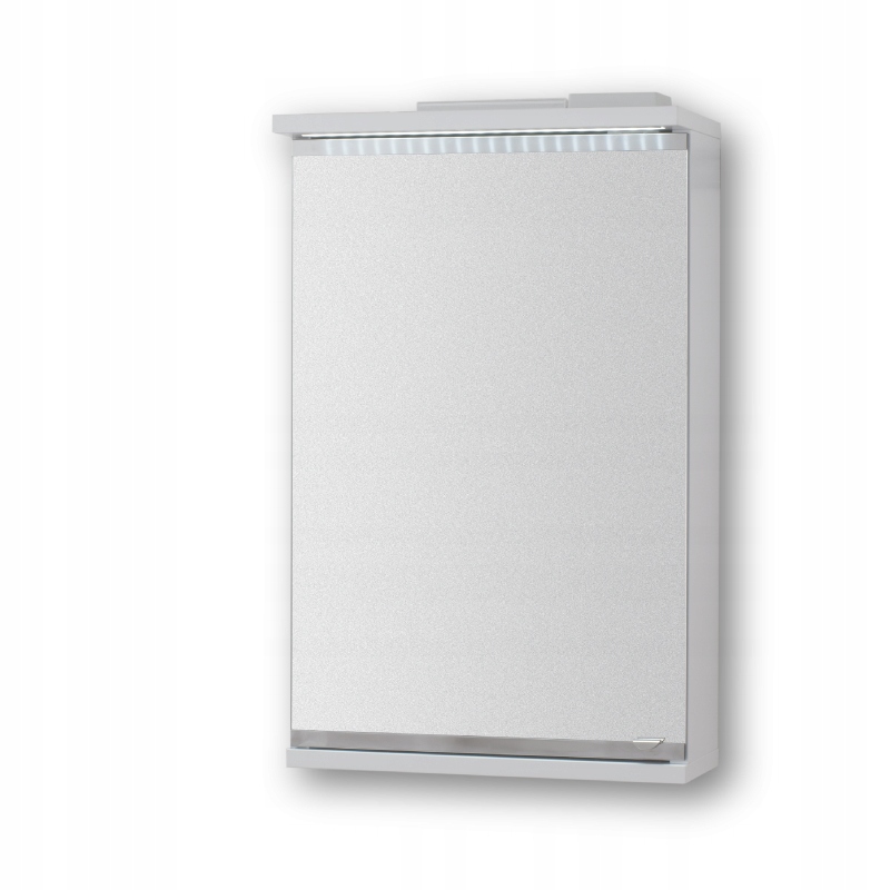 

Szafka do łazienki biała, z lustrem, Led, 40cm