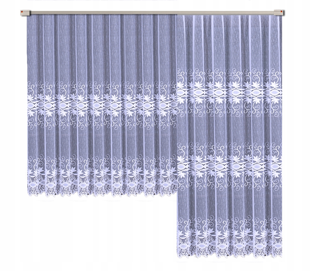 

Firanka Gotowa Żakard Kpl.prosta 250X200+180X300