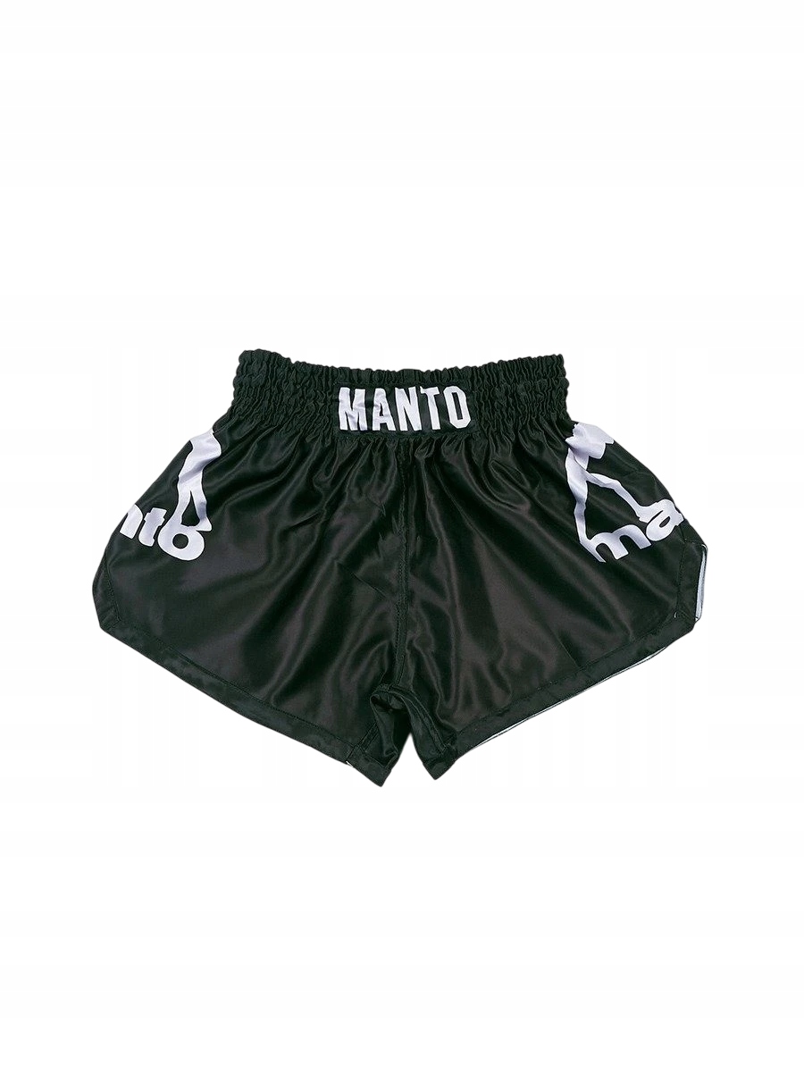 spodenki muay thai manto dual S Czarny/srebrny